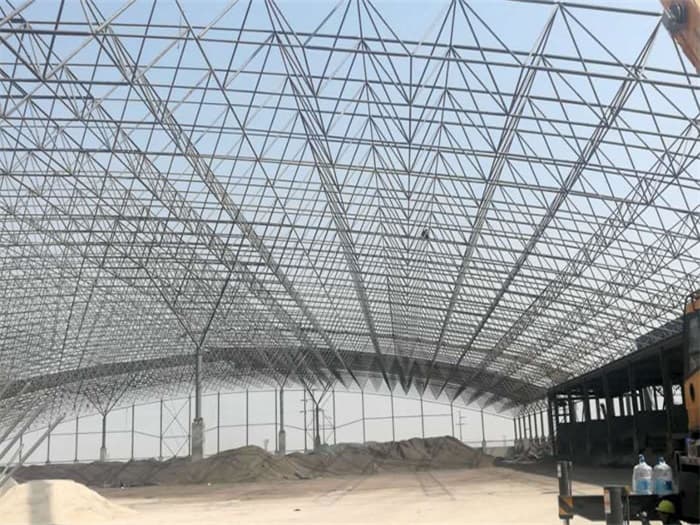 温岭钢厂料仓网架工程